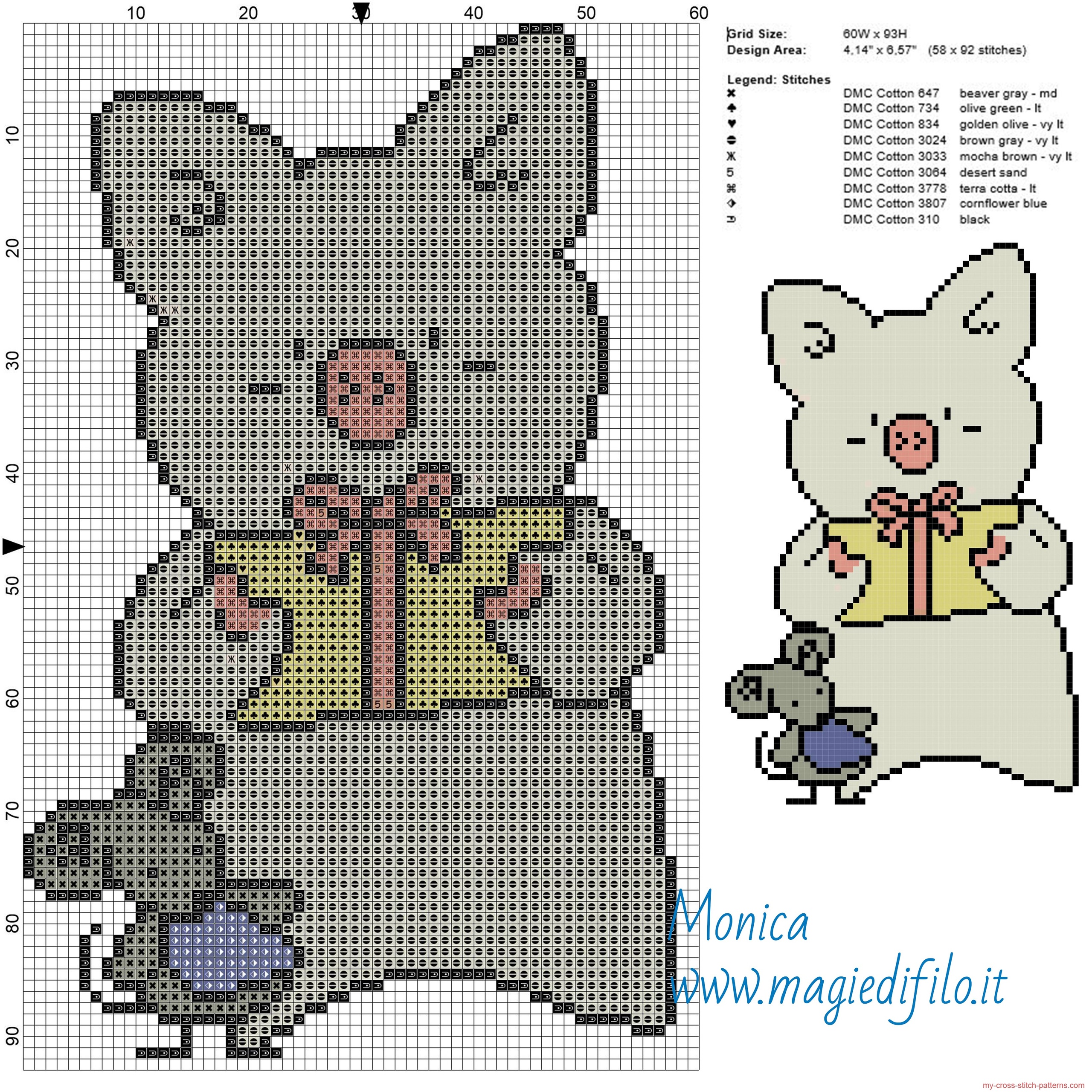 zashikibuta_and_taddy_2_cross_stitch_pattern_