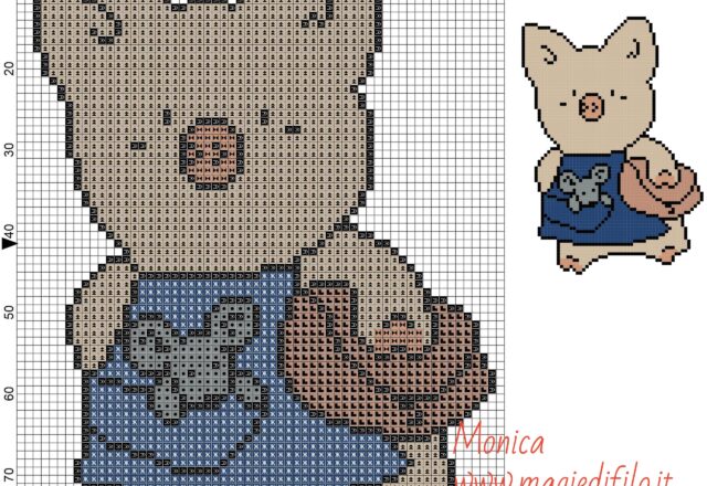 zashikibuta_and_taddy_3_cross_stitch_pattern_