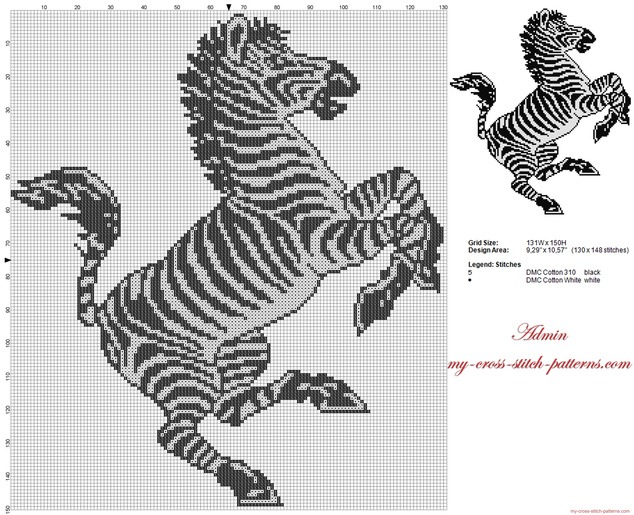 zebra_of_juventus_football_club_cross_stitch_pattern_130_x_148